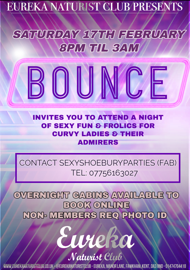 Bounce Saturday Night Club Party Eureka Naturist Club